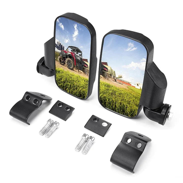 Side Mirrors & Camouflage Seat Cover for Polaris Ranger