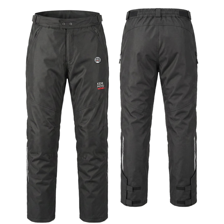 Full-Leg Quick-Off CE Armor Windproof Heated Motorcycle Overpants