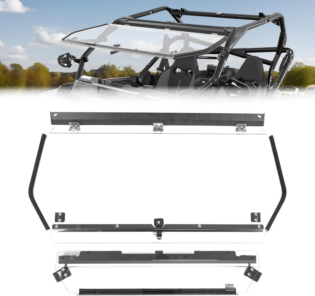 Folding 2-in-1 Flip Windshield for CFMOTO ZForce 950