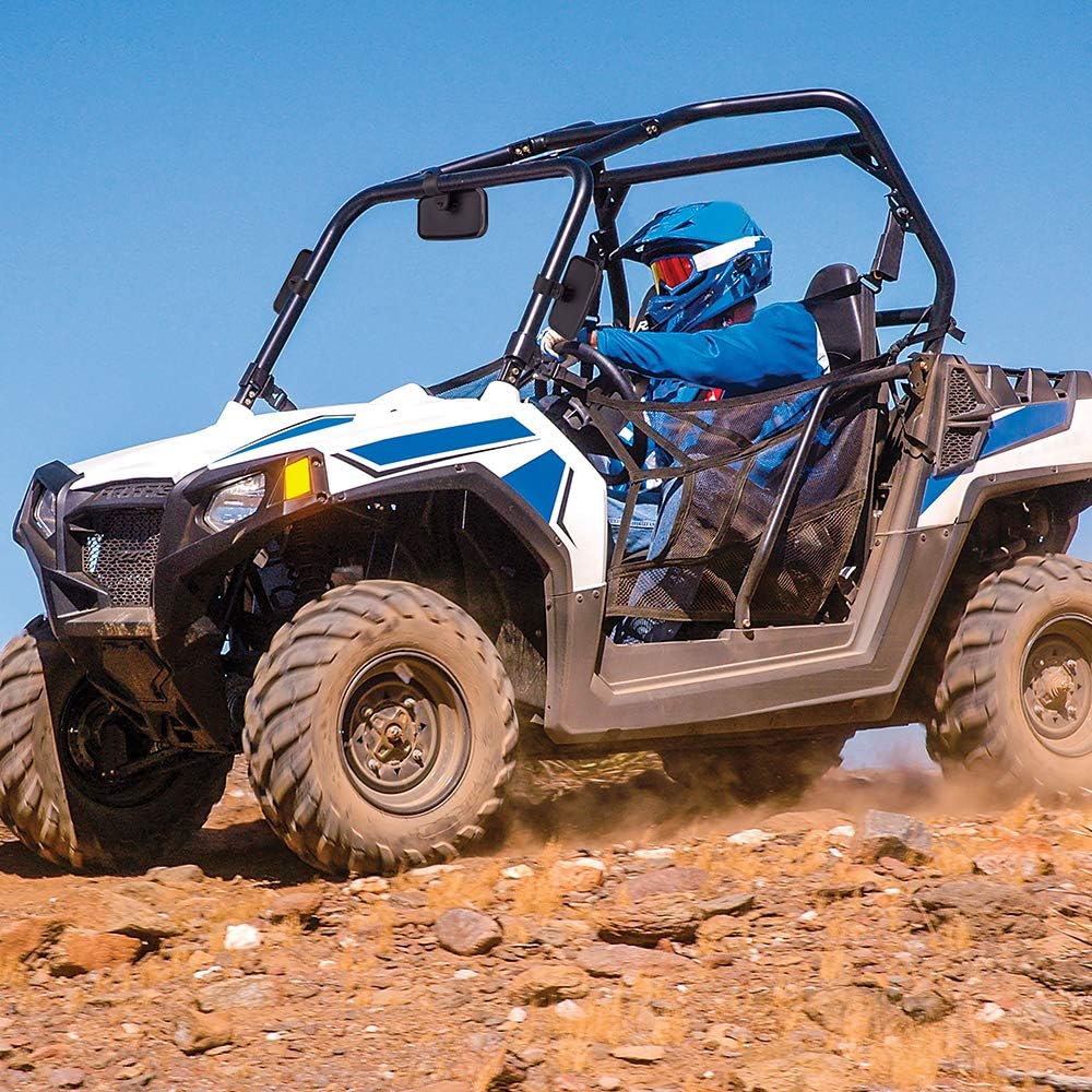 UTV Side Mirrors with Shatterproof Convex Glass for Polaris RZR Can-Am Maverick X3 Kawasaki Teryx Mule Pioneer, 1.5"-2" Roll Cage
