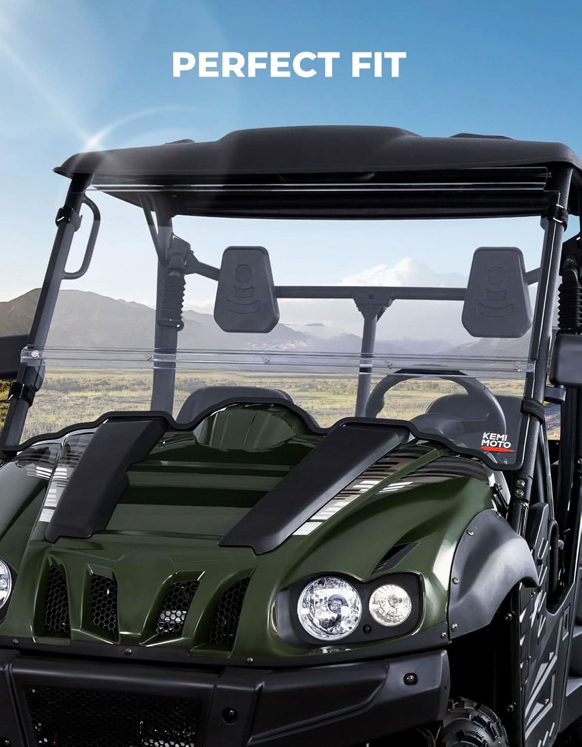 PC Front Windshield for Hisun Axis Coleman Massimo 500/700