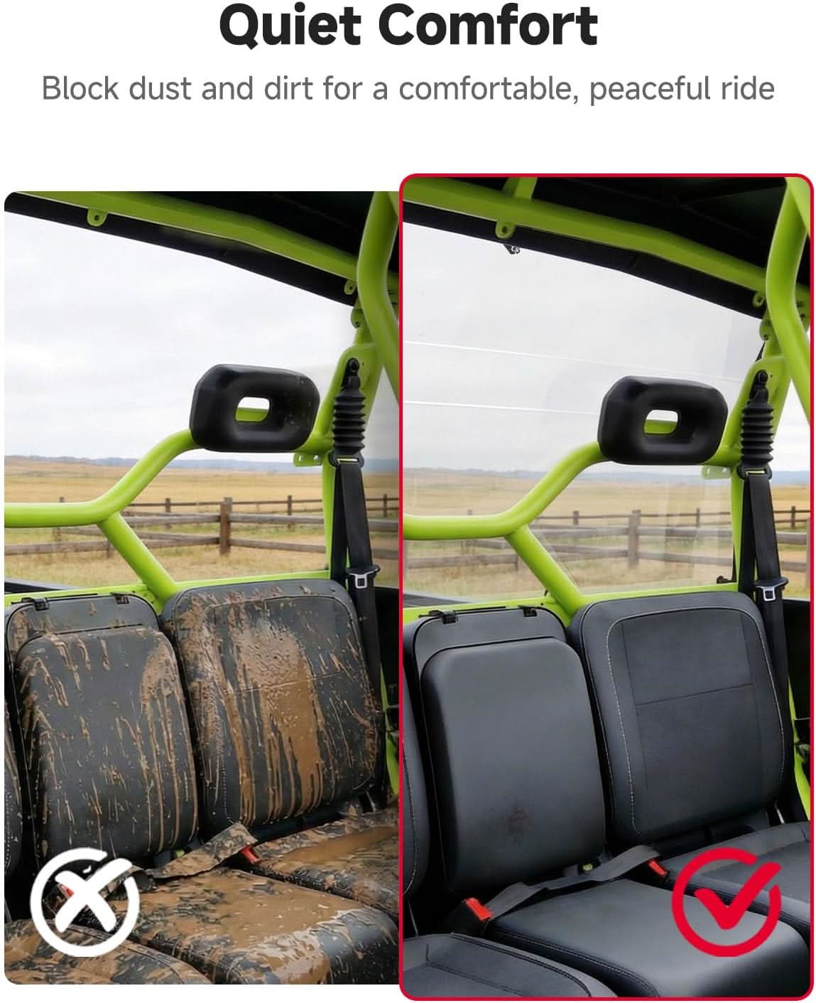 UTV Rear Windshield For Segway Fugleman UT10