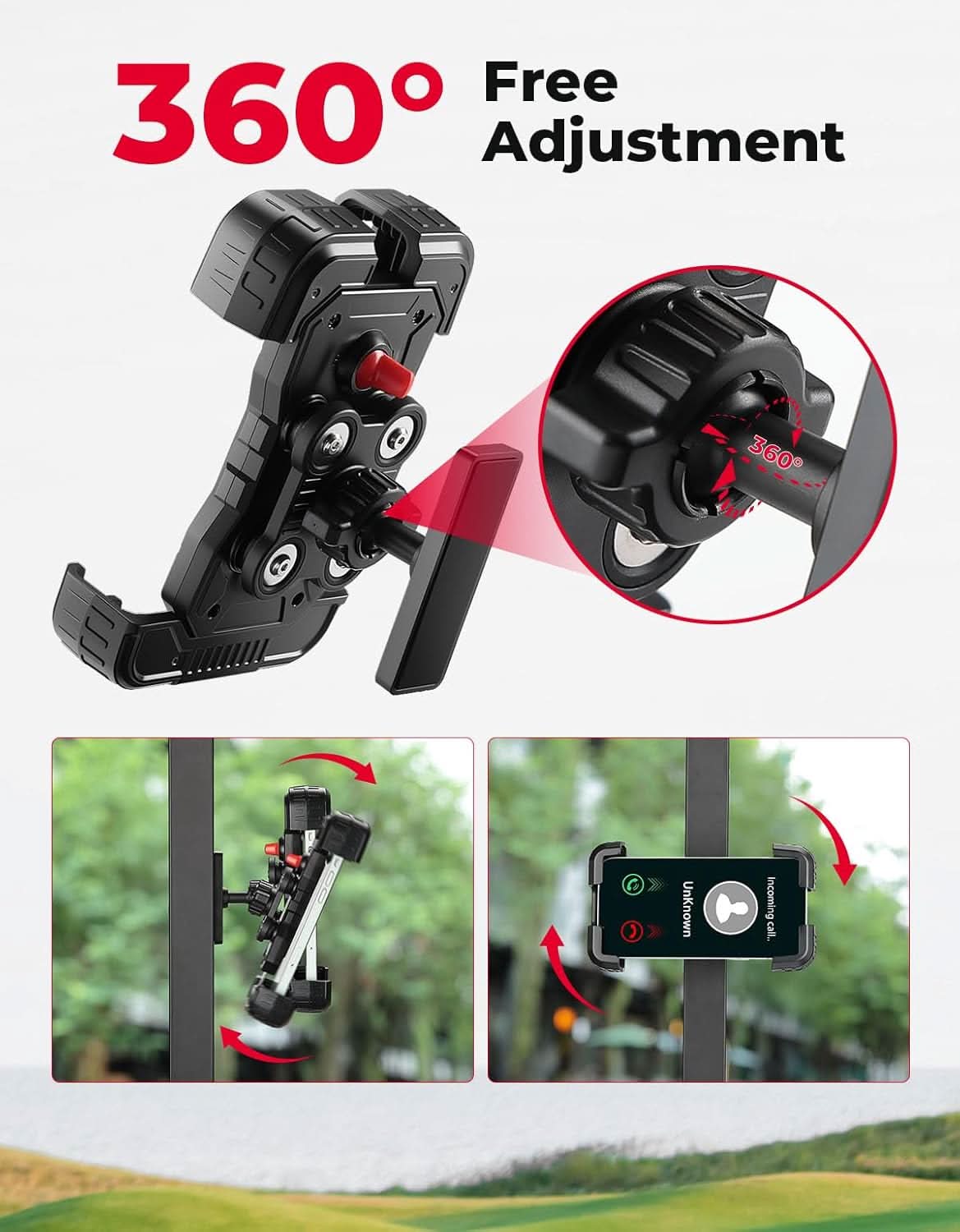Magnetic Phone Holder for Golf Cart & Tractor