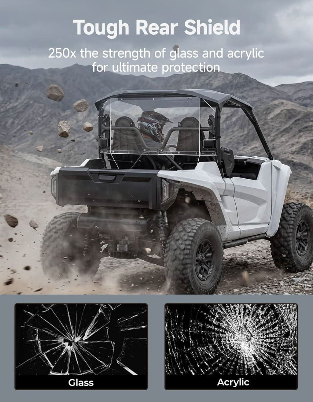 UTV Rear Windshield For Wolverine RMAX2