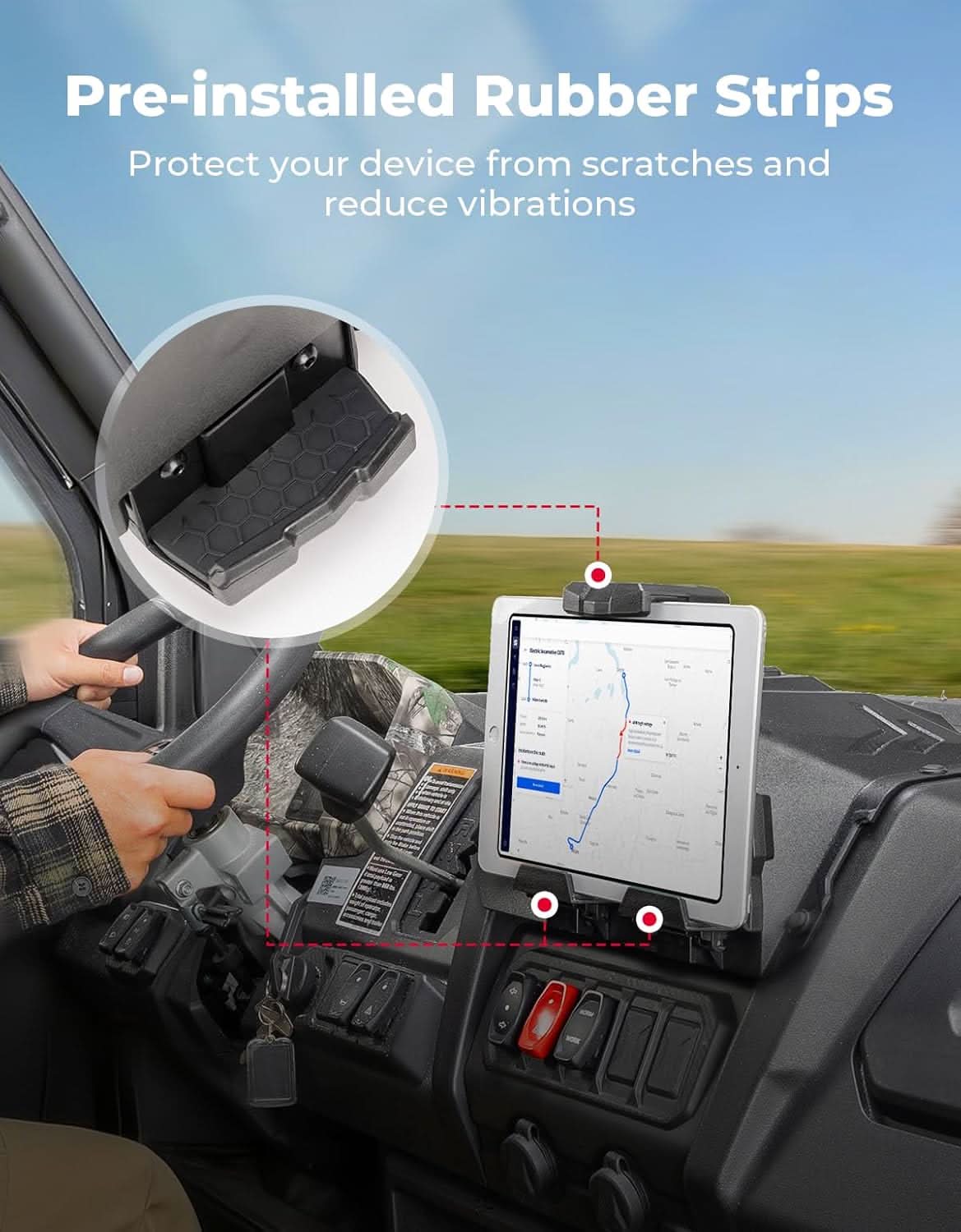 UTV Tablet Holder For CFMOTO UFORCE 1000/1000 XL