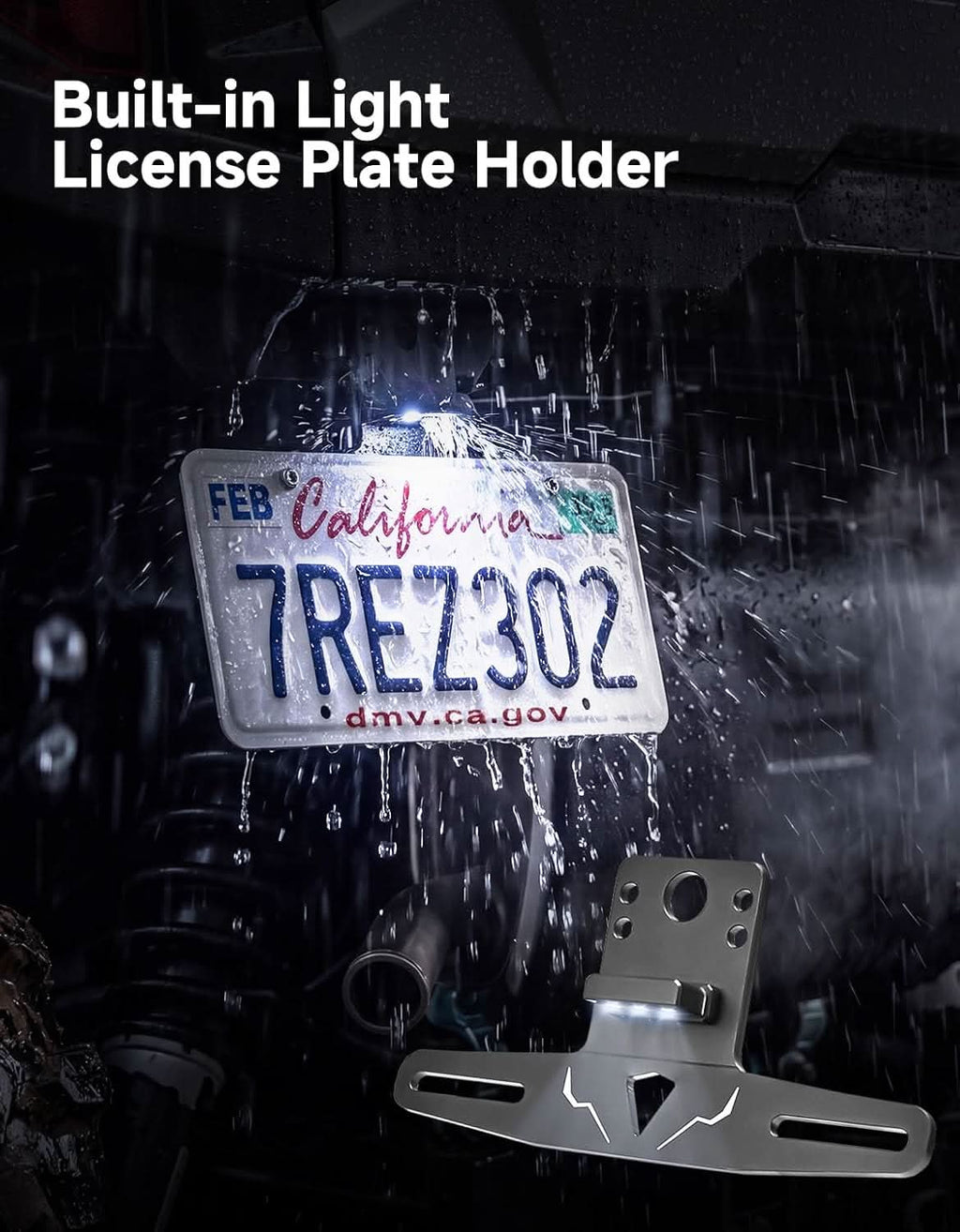 UTV Turn Signal Kit with Horn & License Plate Holder for Polaris General 1000/ XP 1000 2016-2026