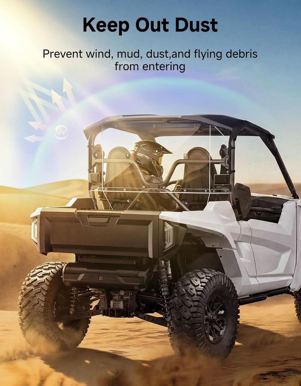 UTV Rear Windshield For Wolverine RMAX2