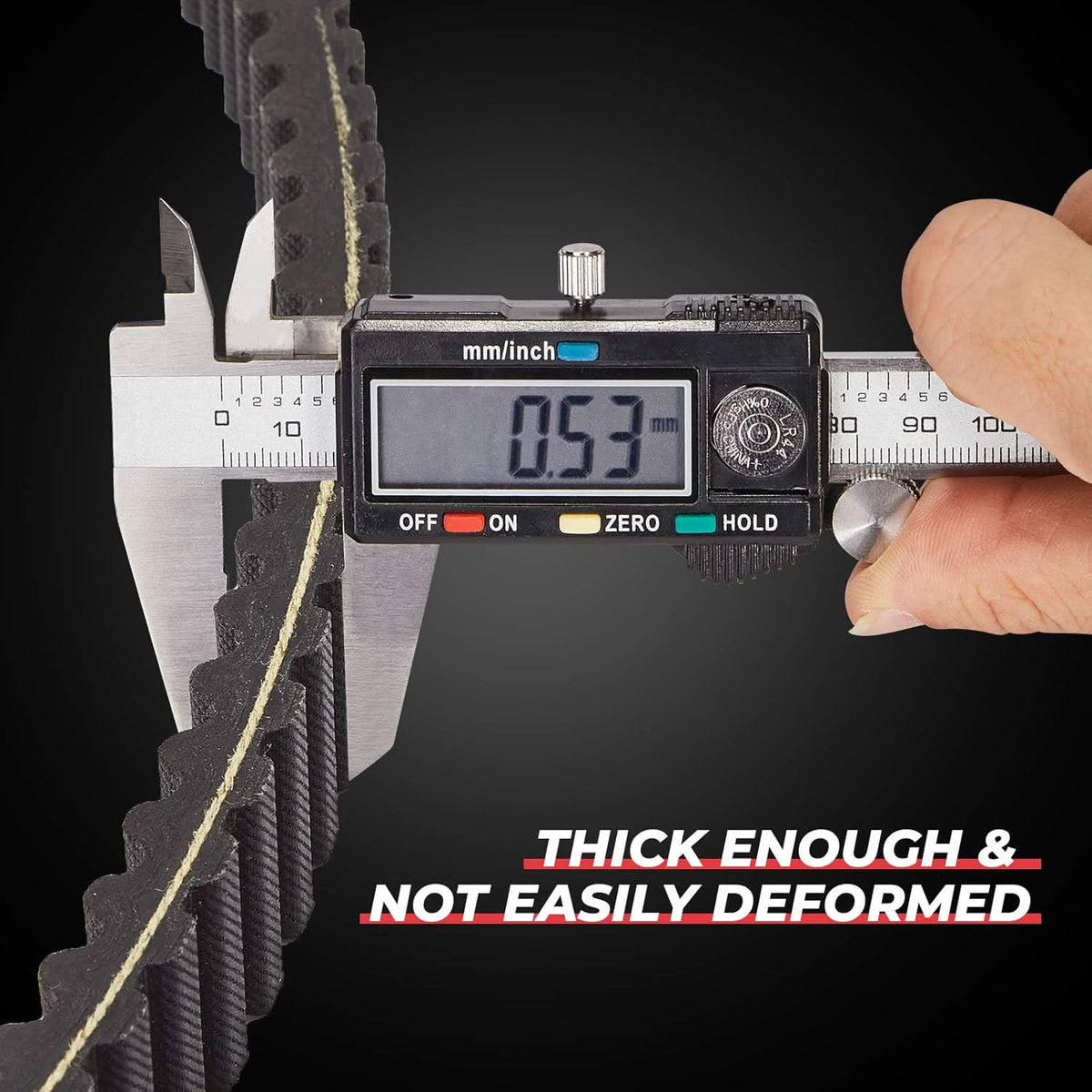 Heavy-Duty Carbon Drive Belt for Polaris Sportsman 400/500, Ranger XP 875cc, Scrambler