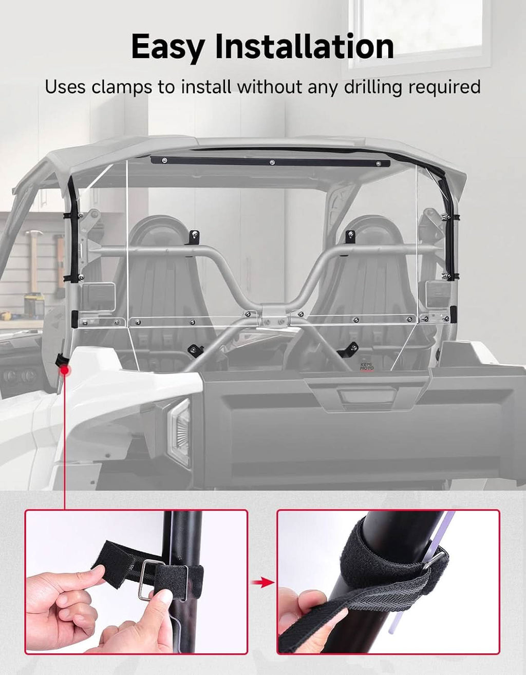 UTV Rear Windshield For Wolverine RMAX2