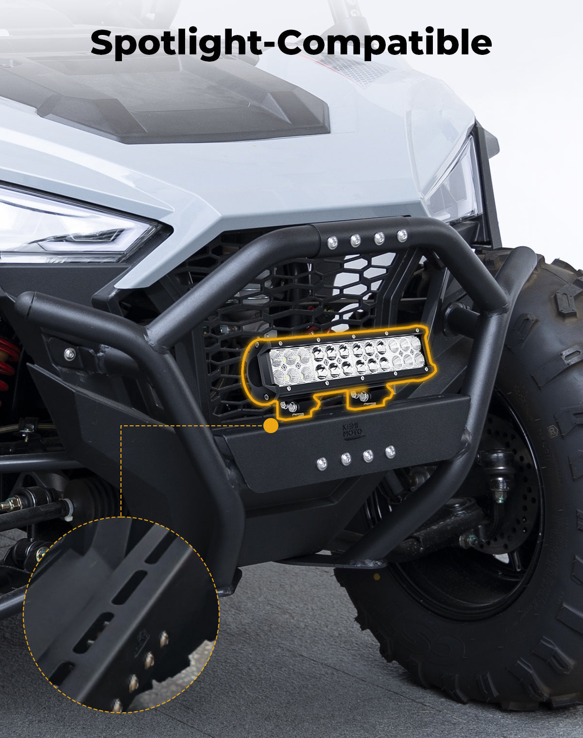 UTV Front Bumper for Polaris RZR 200 2022-2025
