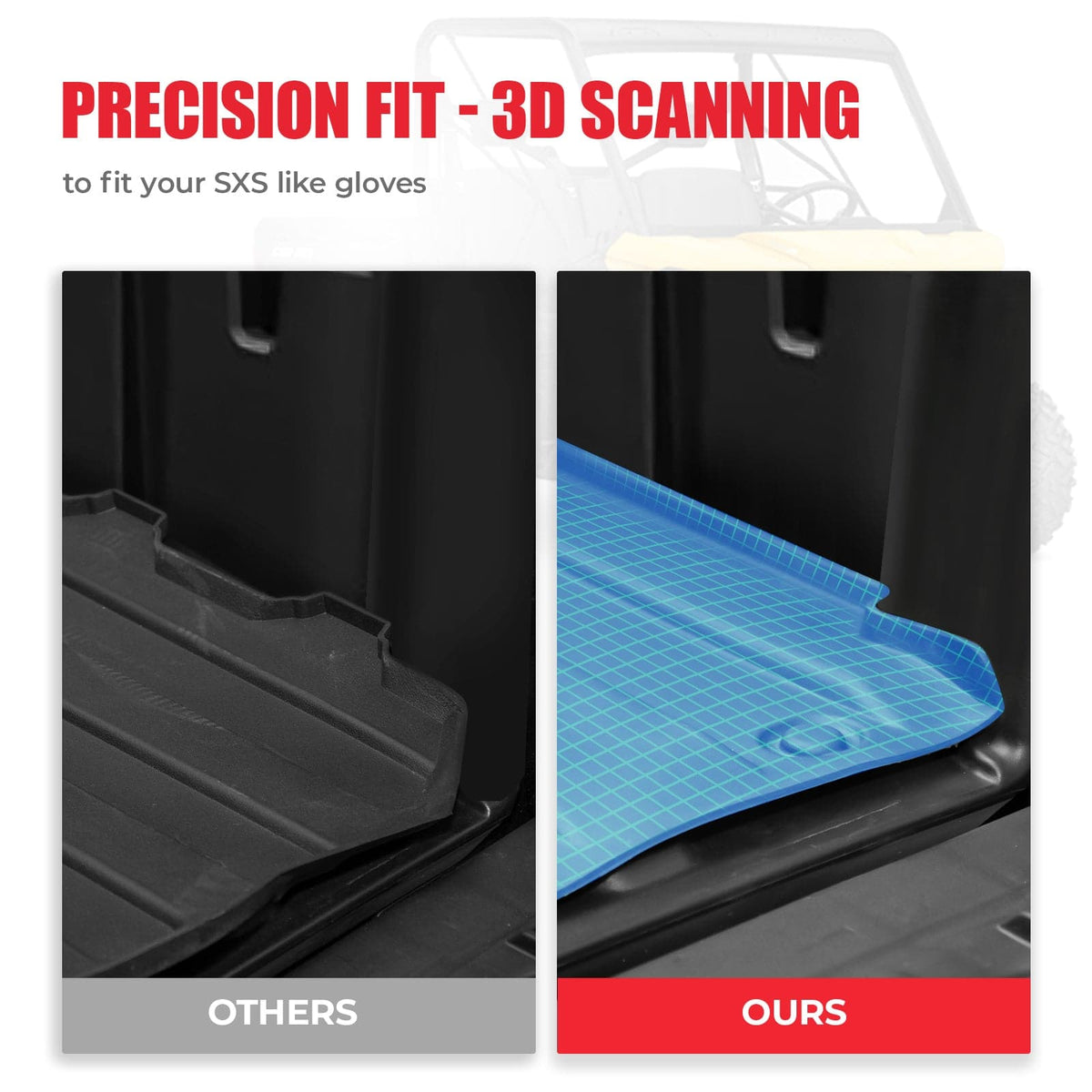 TPE Floor Mats & Bed Liner for 4-Seater Can-Am Defender HD7|8|9|10