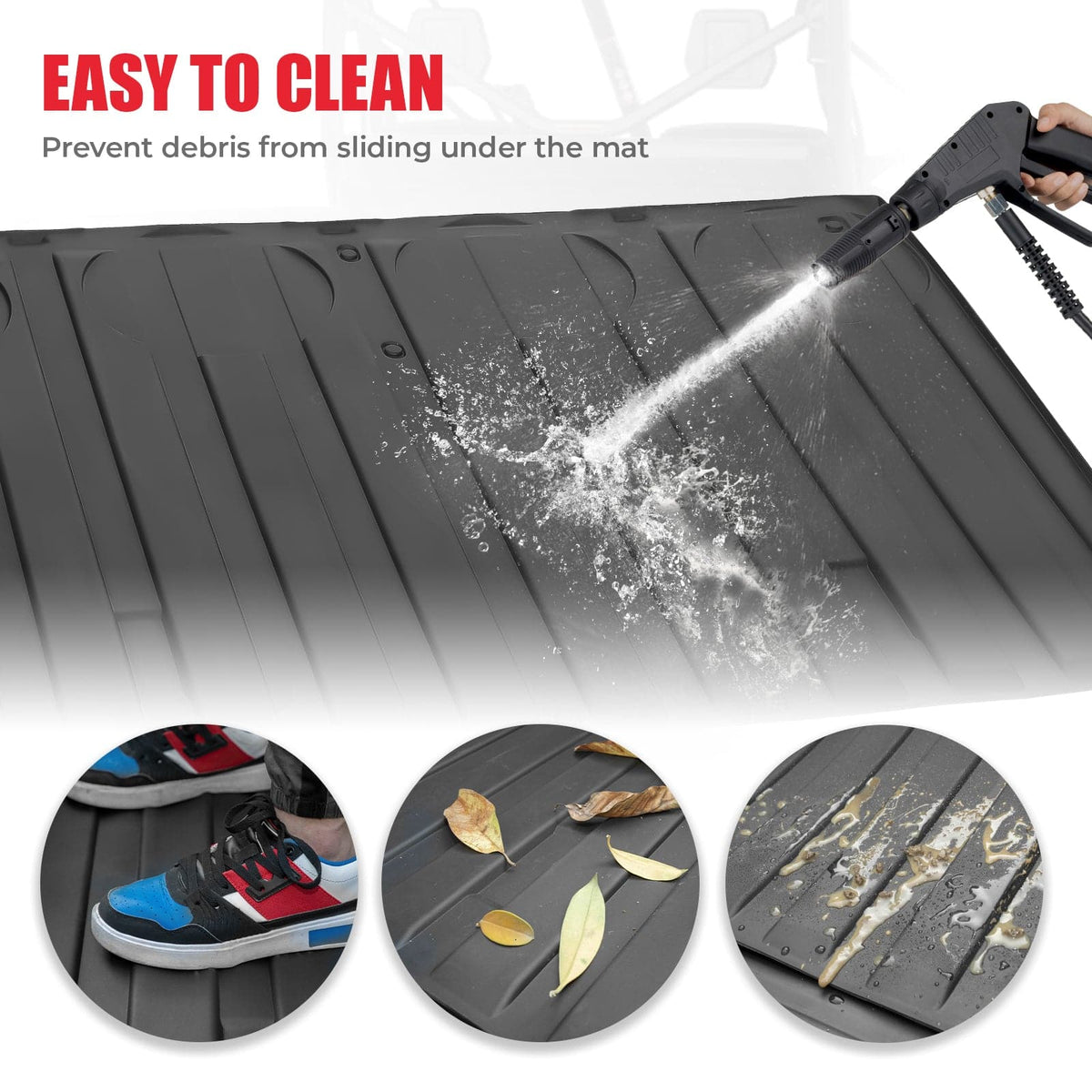 TPE Floor Mats & Bed Liner for 4-Seater Can-Am Defender HD7|8|9|10