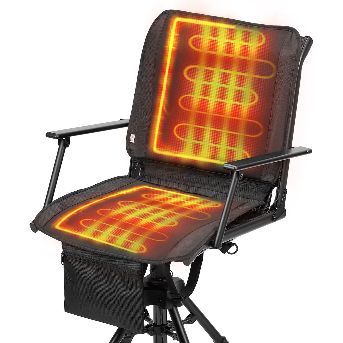 Heated Seat Cushion 3 Mode Adjustable Fast Heating Foldable Chair Pad for Indoor and Outdoor Use