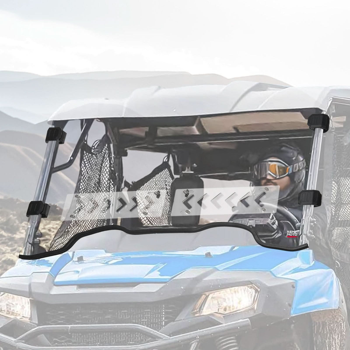 UTV Front Windshield with Sliding Window for Pioneer 700/700-4 2014-2026
