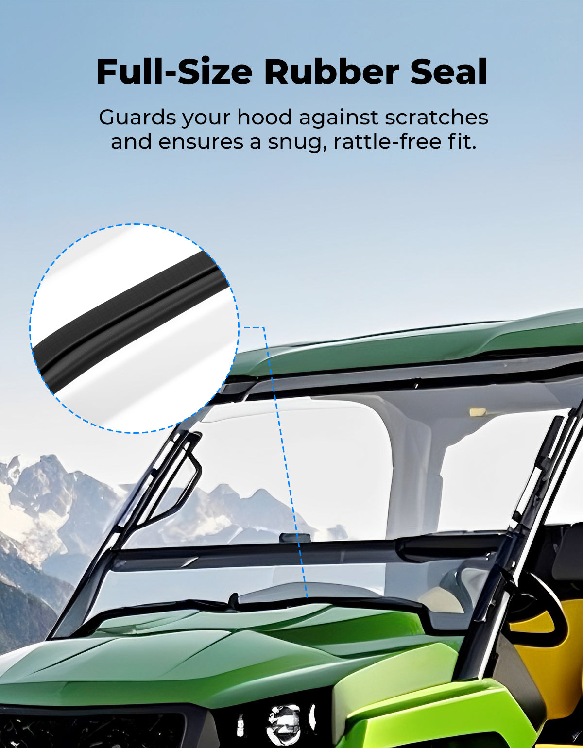 Flip Windshield for John Deere Gator
