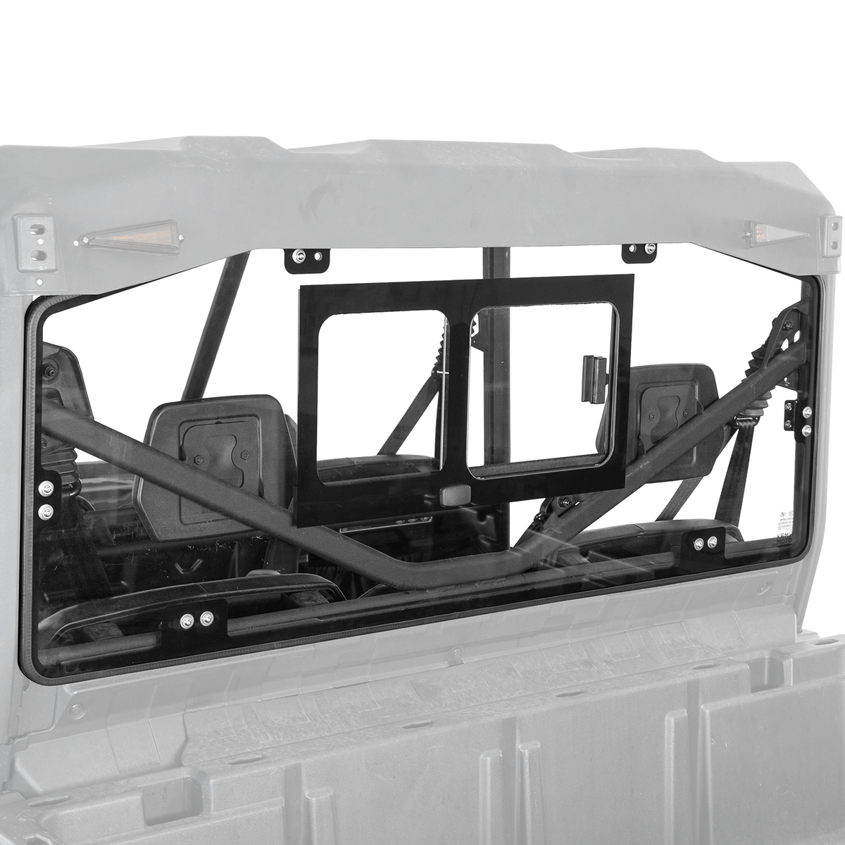 Glass Rear Windshield with Sliding Window for Can-Am Defender & Defender Max HD5/HD8/HD10 (2016–2026) – 5MM DOT Laminated Safety Glass, Scratch-Resistant