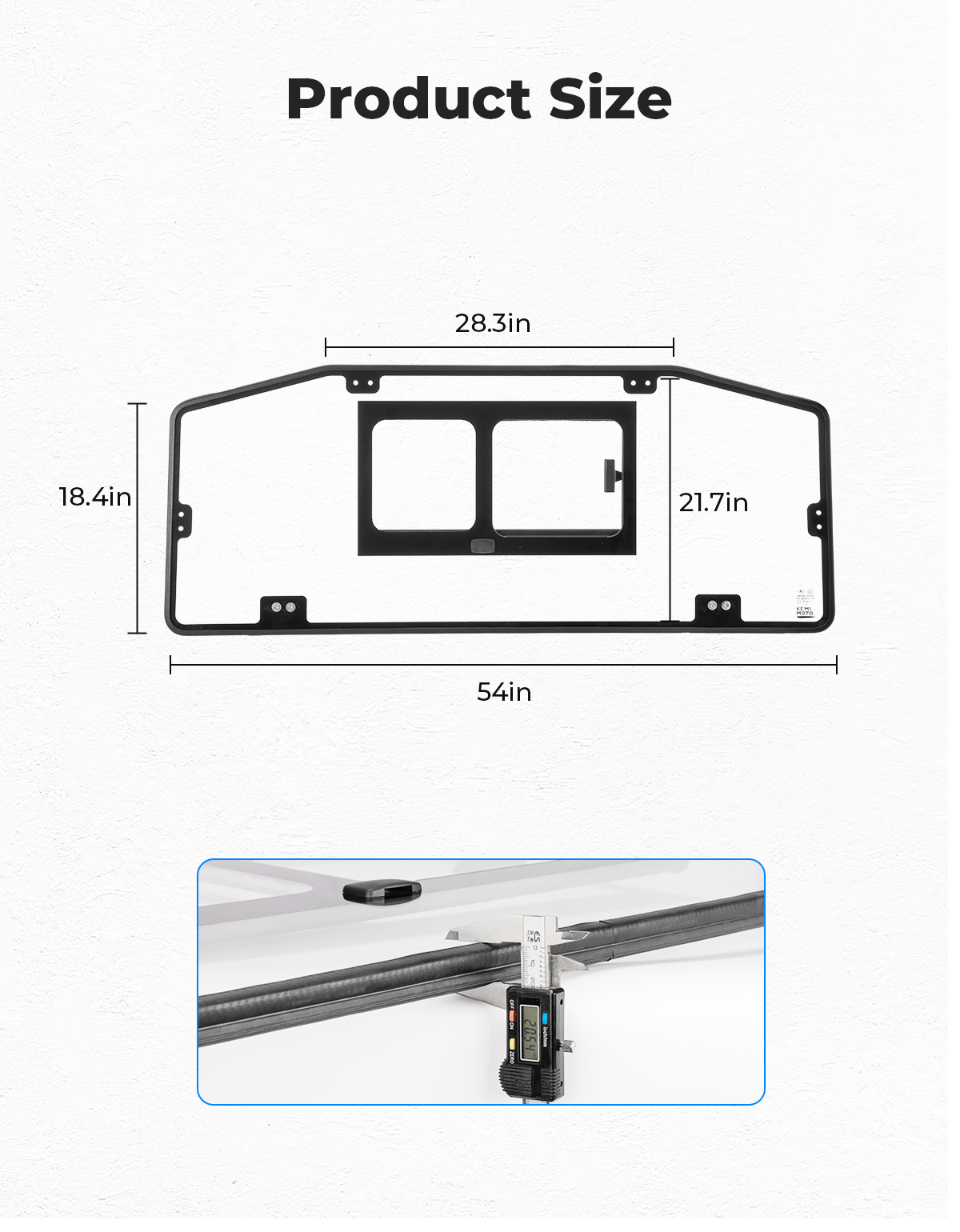 Glass Rear Windshield with Sliding Window for Can-Am Defender & Defender Max HD5/HD8/HD10 (2016–2026) – 5MM DOT Laminated Safety Glass, Scratch-Resistant