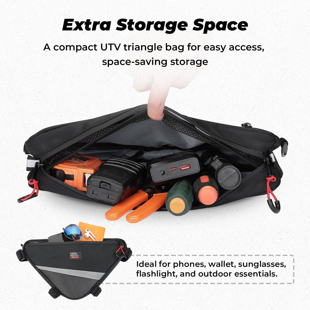 UTV Roll Bar Triangle Storage Bag