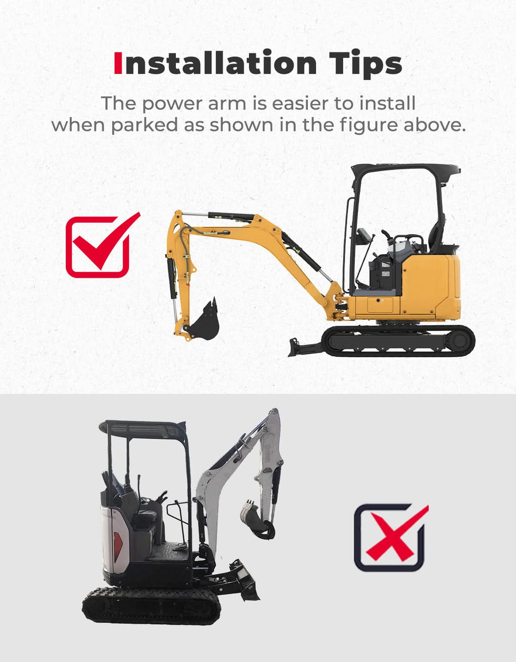 Mini Excavator Cover for Kubota U17, KX018-4 & Bobcat E17/E19/E20