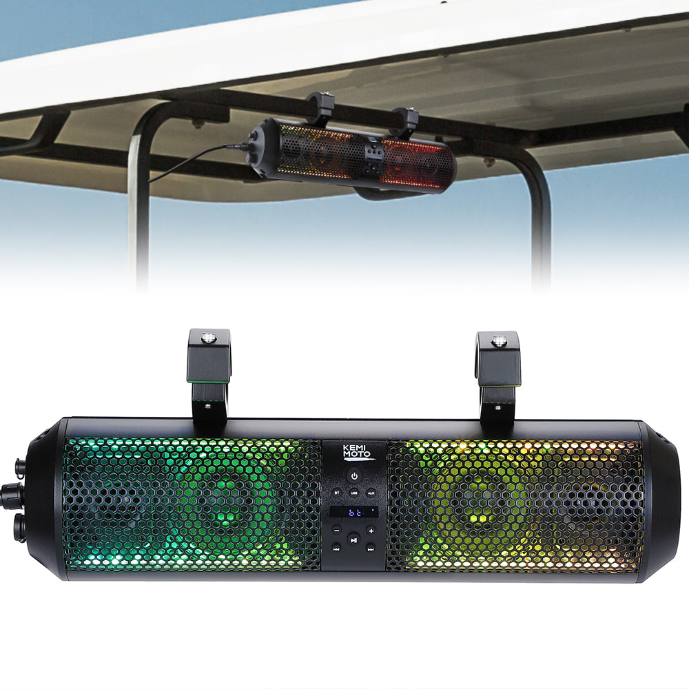 18" RGB Bluetooth Sound Bar for Golf Carts