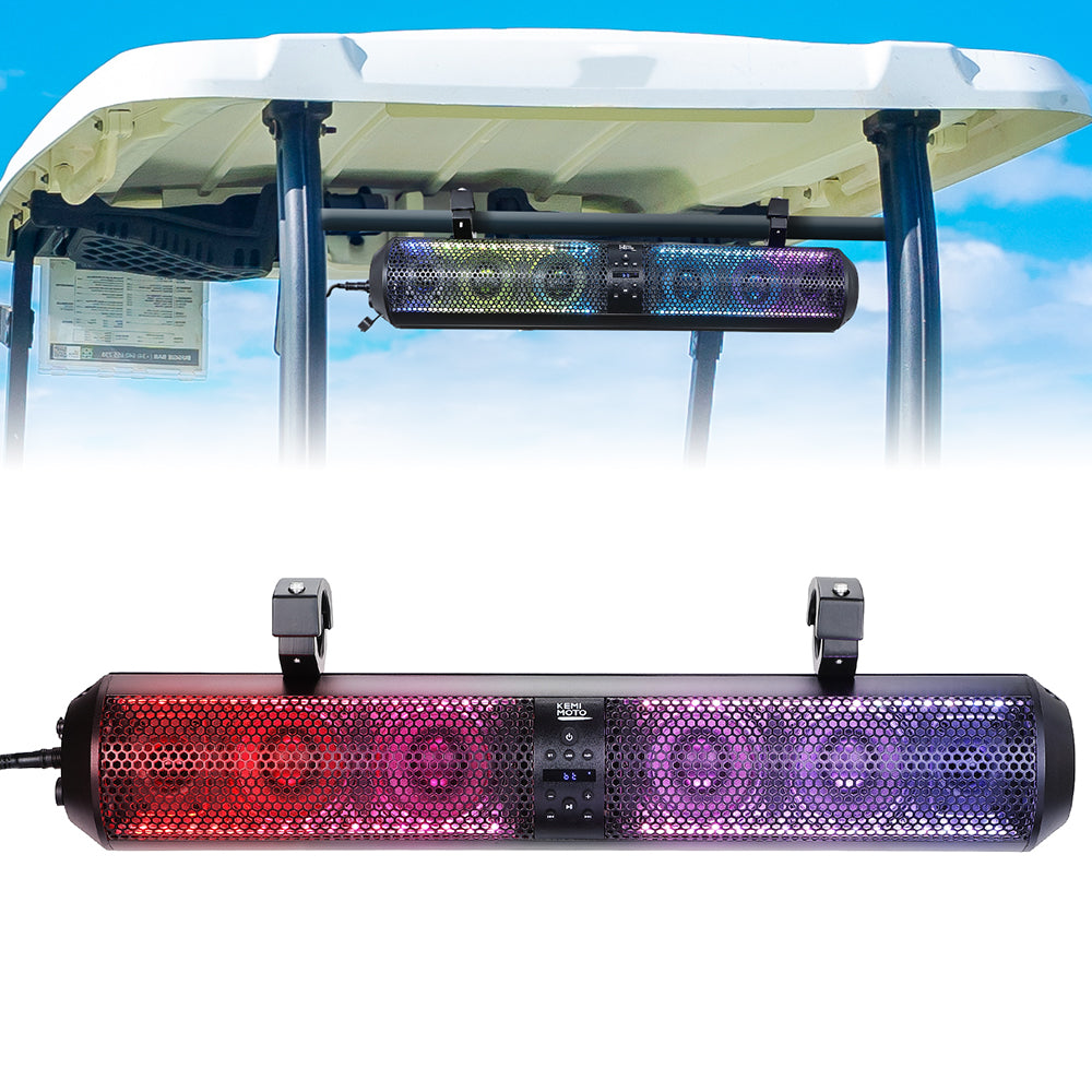 28 Inch RGB Bluetooth Soundbar for Golf Carts