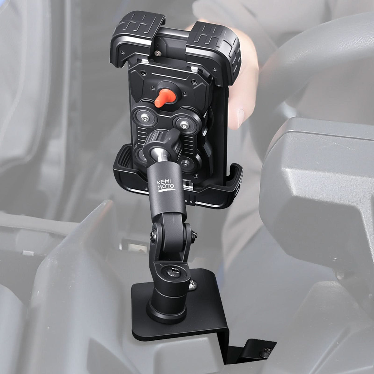 X3 Phone Mount Aluminum Anti-Vibration 360° Adjustable Holder for Can-Am Maverick X3 & Max