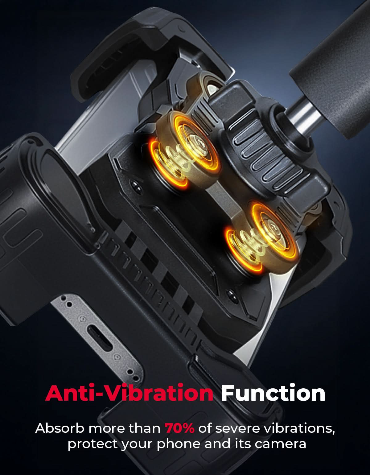 X3 Phone Mount Aluminum Anti-Vibration 360° Adjustable Holder for Can-Am Maverick X3 & Max