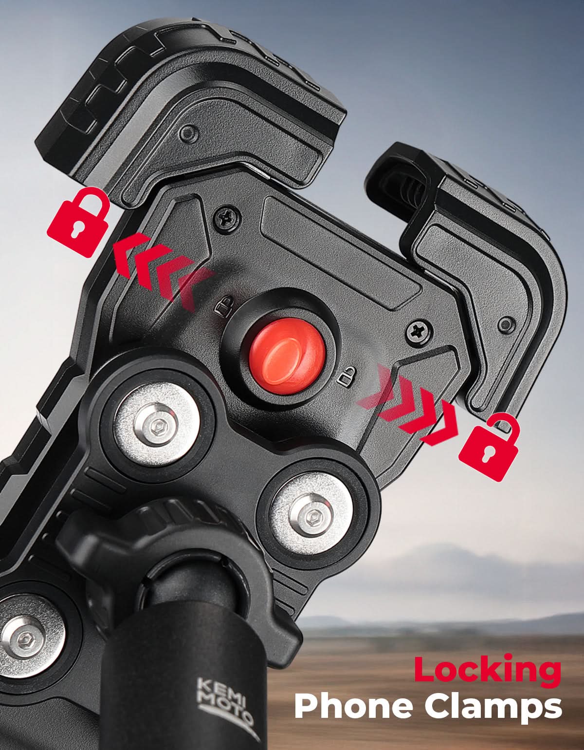 X3 Phone Mount Aluminum Anti-Vibration 360° Adjustable Holder for Can-Am Maverick X3 & Max