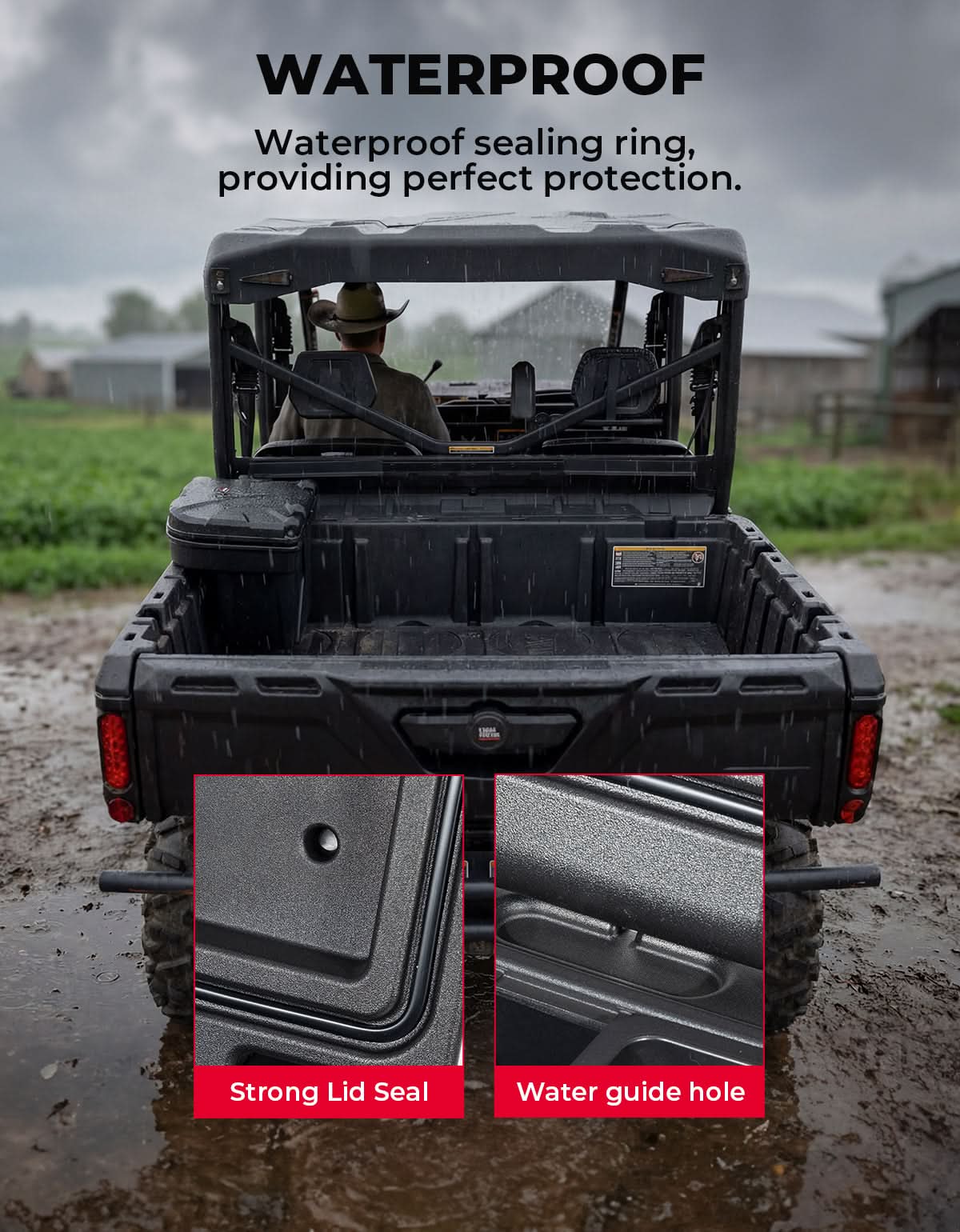 Can-Am Defender / Defender MAX / Commander Bed Storage Box (2016–2026)