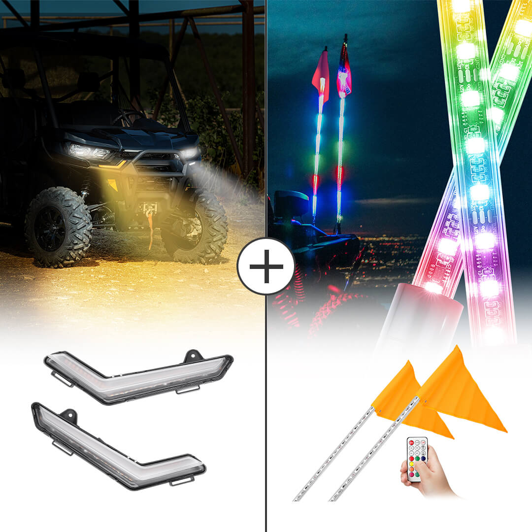 DRL Signal Light & Whip Lights For Can-Am Defender