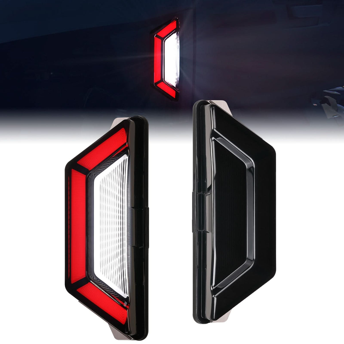 Pair Rear LED Brake Tail Lights Left+Right For Yamaha RMAX2/4 1000 2021-2024