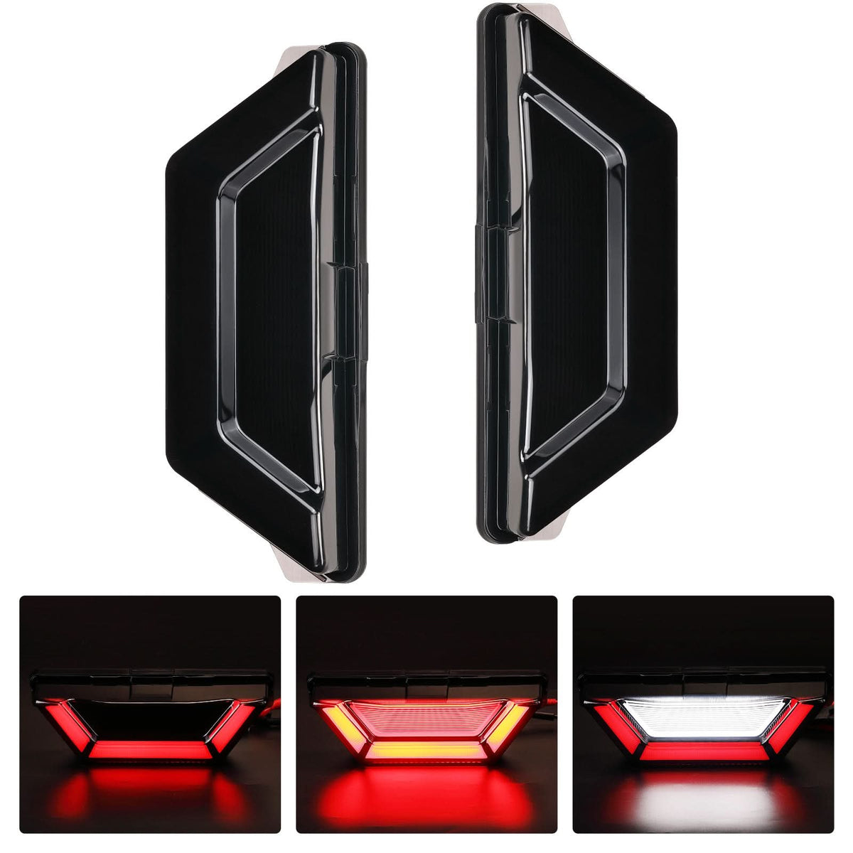 Pair Rear LED Brake Tail Lights Left+Right For Yamaha RMAX2/4 1000 2021-2024