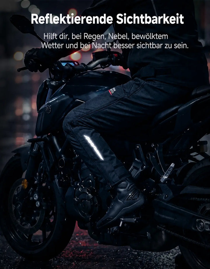 Winter Motorcycle Overpants with CE Protection and Full-Length Dual Zippers