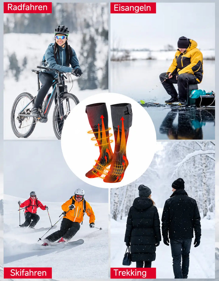 Men's and Women's Heated Socks with App Control and 3 Heat Settings