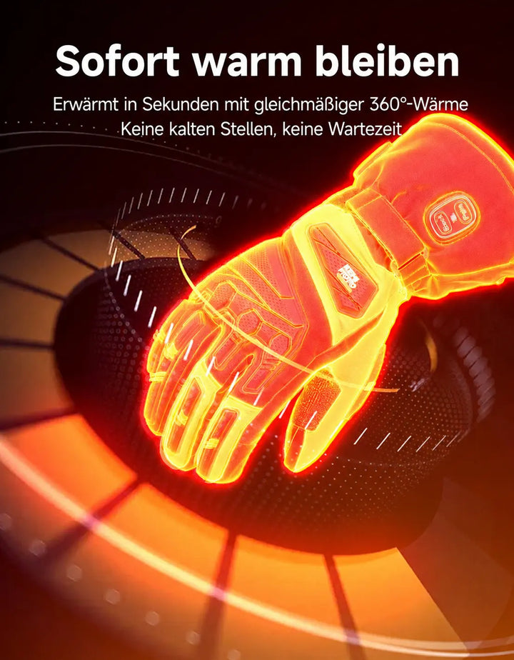 Heated Goatskin Leather Work Gloves with EN 388 Protection