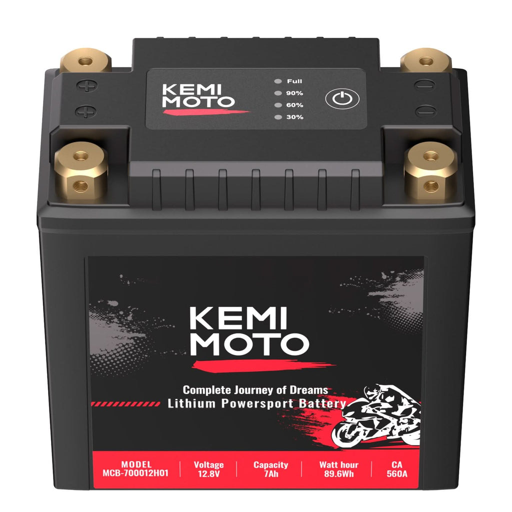 12v 7Ah LiFePO4  Lithium Battery for Motorcycle/ Lawn Mower /ATV/ UTV