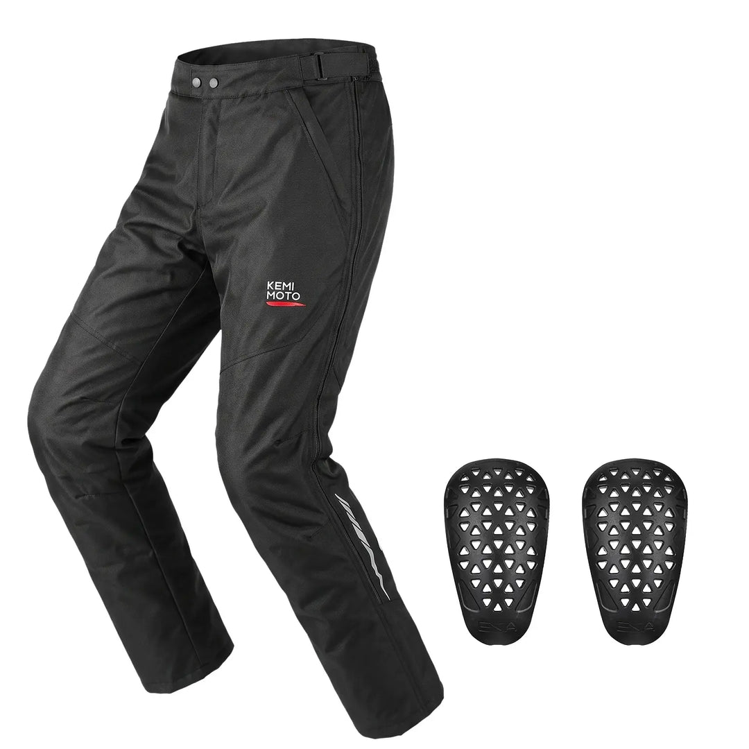 Winter Motorcycle Overpants with CE Protection and Full-Length Dual Zippers