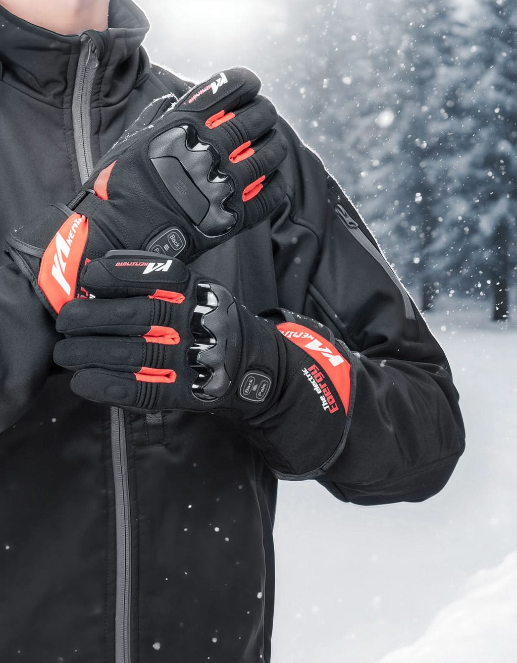 Heated Motorcycle Gloves 2025 with Protective Shields and Battery