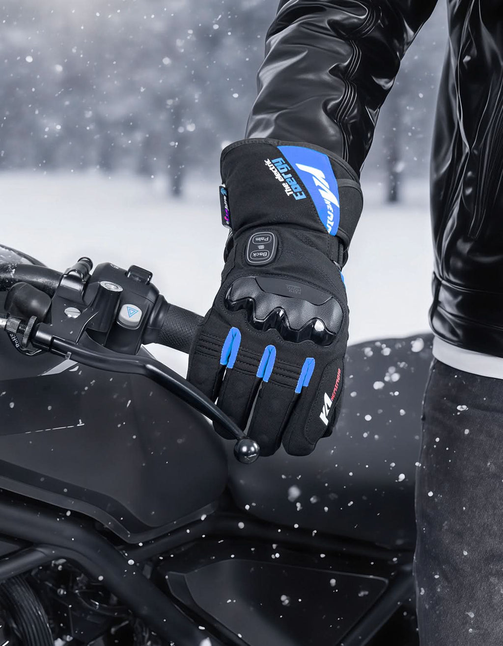 Heated Motorcycle Gloves 2025 with Protective Shields and Battery