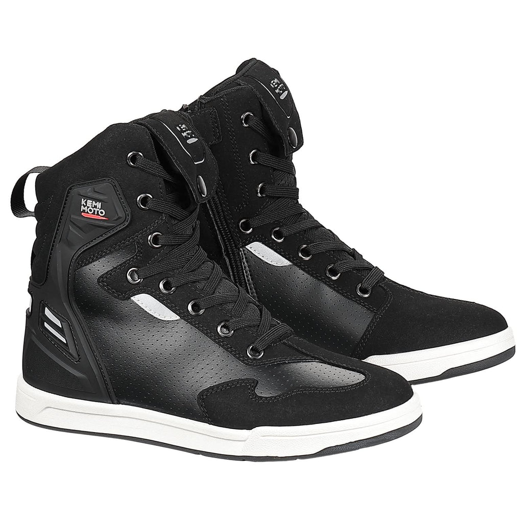 Men's Motorcycle Riding Boots Anti-Slip High Top Protective