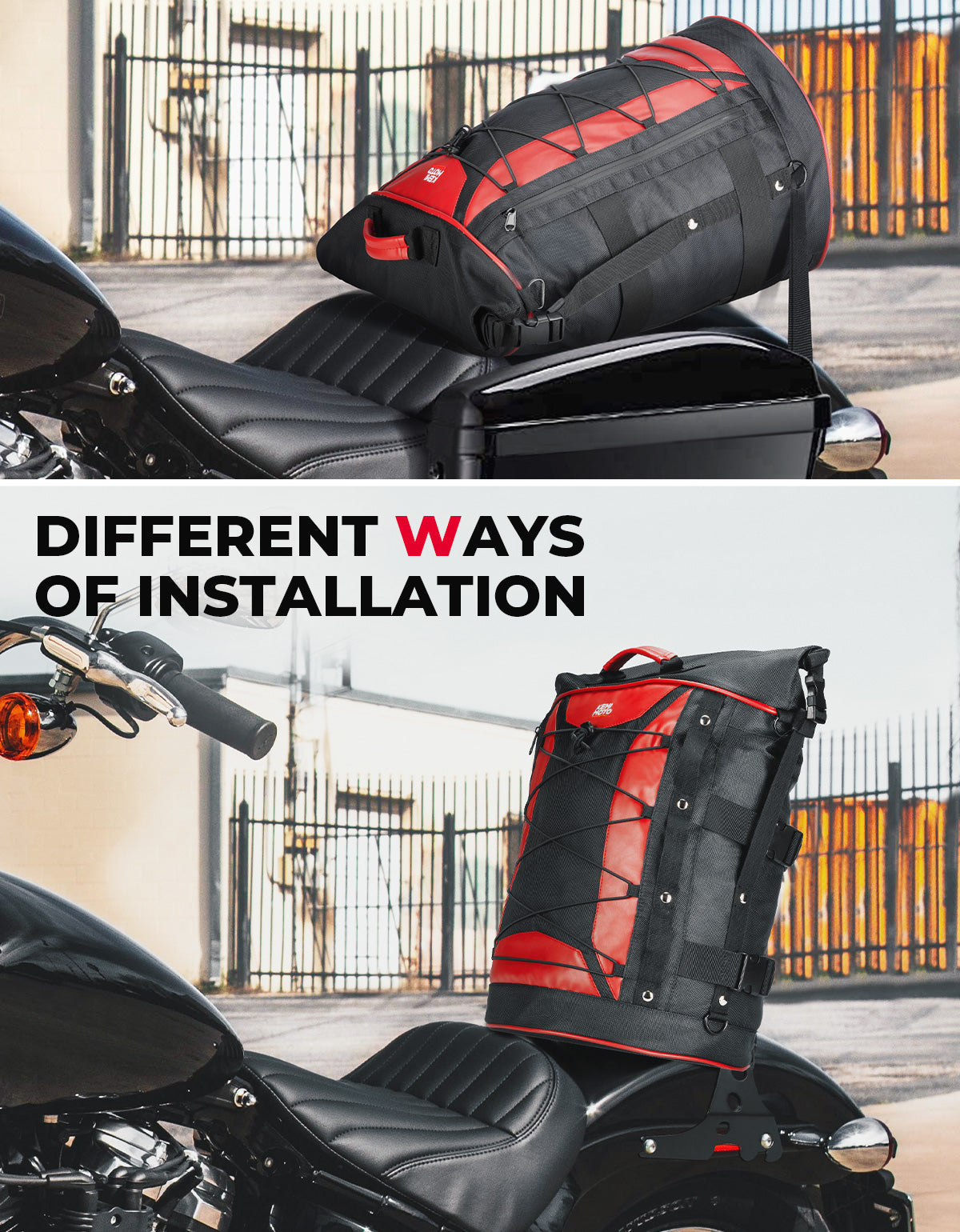Motorcycle 30L Travel Backpack for Sportster Softail Dyna Touring