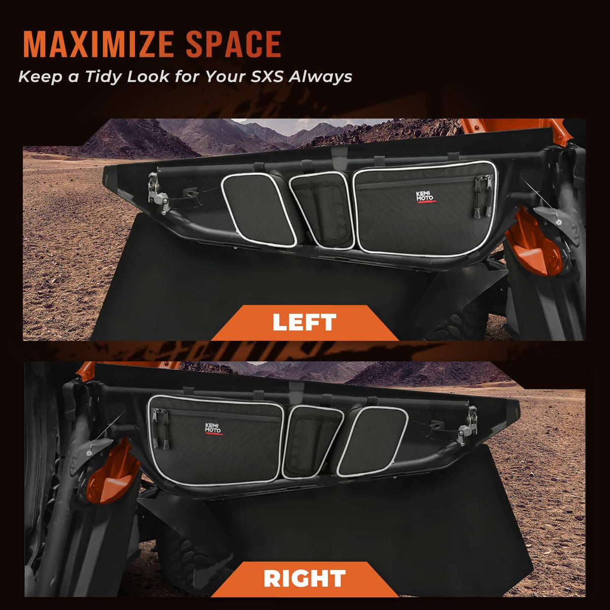 Front & Roof Storage Bags for Can-Am Maverick X3