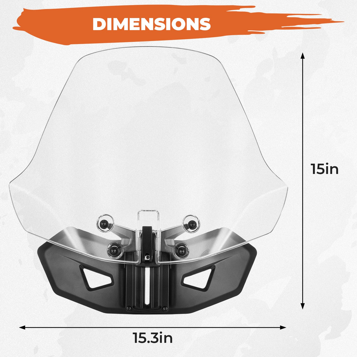 Sport Windshield for Can Am Ryker Rally 2018-2023