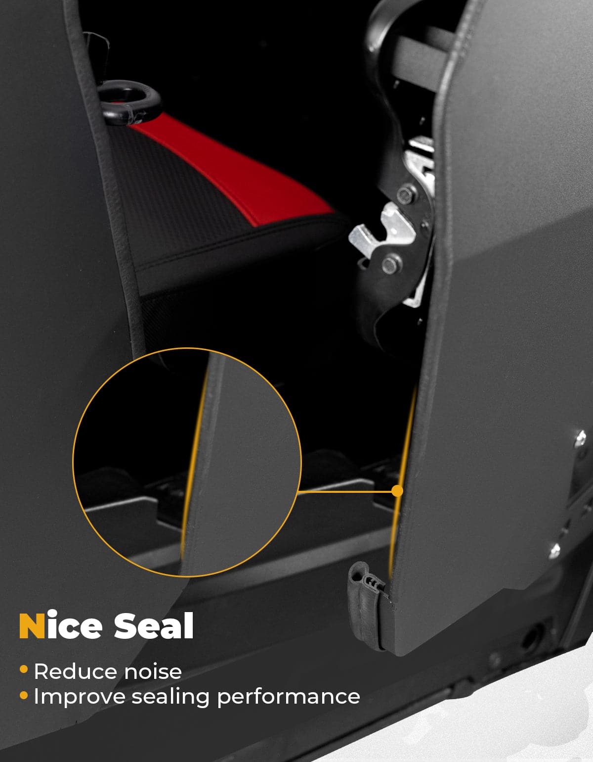 Aluminum Half Door with PC Window for Polaris RZR XP 4 1000 2024-2026 4PCS