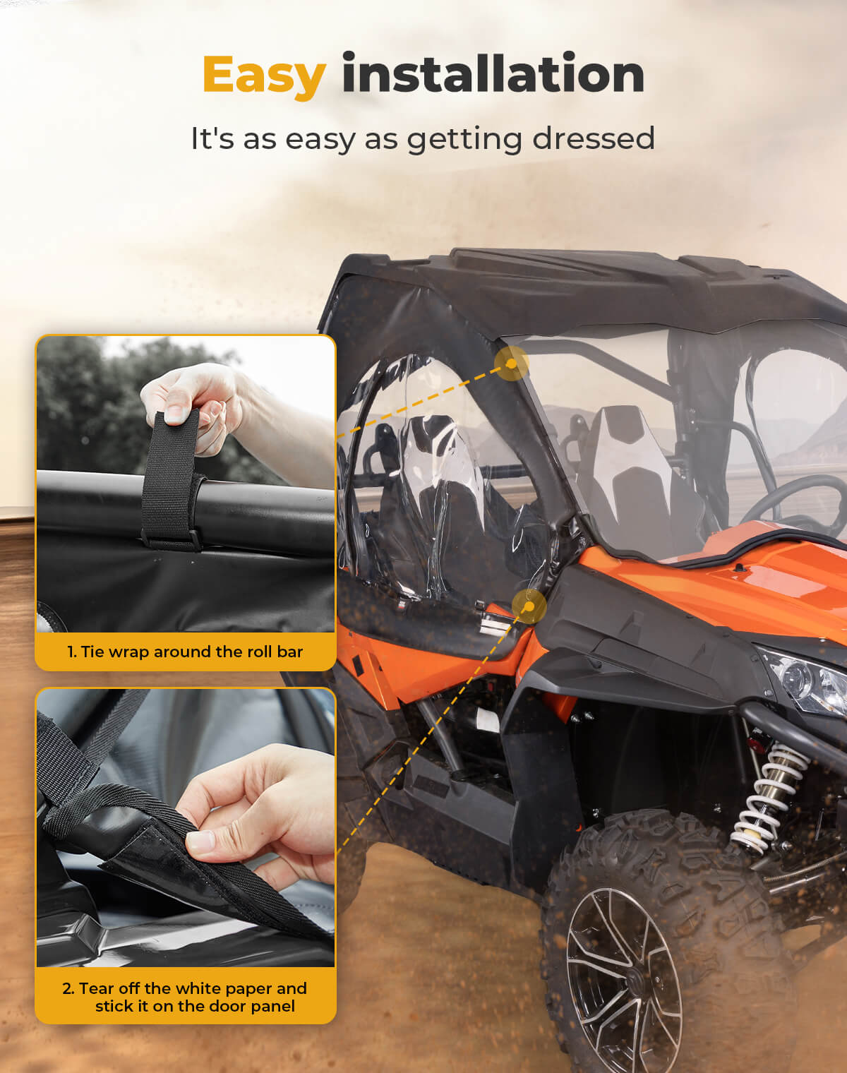 Soft Cab Enclosures for CFMOTO ZFORCE 500 | 800 | 1000
