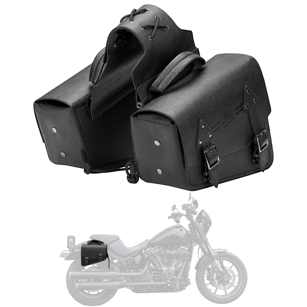 11L Leather Saddlebags for Sportster 883 1200 Softail