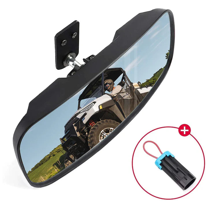 Rear View Mirror & 40MM Wafer Light for Polaris Ranger XP 1000 2018-2024