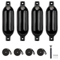 4pcs Inflatable Boat Fenders Bumpers for 15-35ft Boat