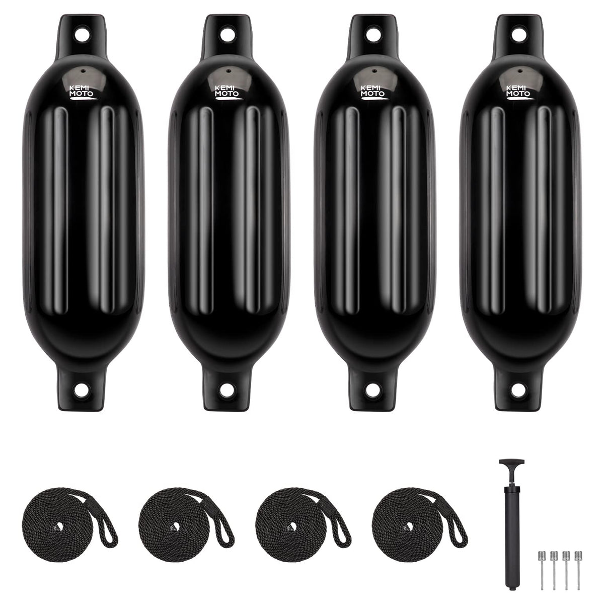 4pcs Inflatable Boat Fenders Bumpers for 15-35ft Boat