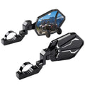 CNC Aluminum UTV Side Mirrors for 1.6"-2" Roll Bar